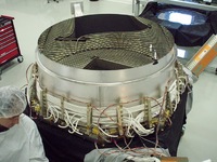Detector RICH durante a integrao de AMS no CERN
