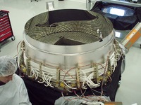 Detector RICH durante a integrao de AMS no CERN