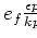 $e_f\frac{\epsilon p}{kp}$