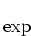 $\displaystyle \exp { \large [ \frac{i\alpha}{4\pi^2}\int{\frac{d^4 k}{k^2
-m_{\gamma}^2}
(\frac{2p_- - k}{k^2-2p_-\cdot k}+\frac{2p_+ - k}{k^2-2p_+\cdot k})^2} }$