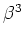 $\beta^3$