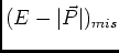 $(E-\vert\vec{P}\vert)_{mis}$