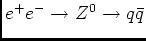 $e^+e^- \rightarrow Z^0 \rightarrow q\bar{q}$