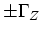 $\pm \Gamma_Z$