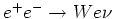 $e^+e^- \rightarrow We\nu$