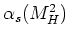 $\alpha_s(M_H^2)$