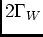 $2\Gamma_W$