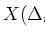 $X(\Delta_i,\Delta_j,M_H,T^V)$