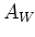$\displaystyle A_W$