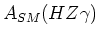 $A_{SM}(HZ\gamma)$
