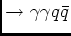 $\rightarrow \gamma\gamma
q\bar{q}$