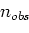 $n_{obs}$